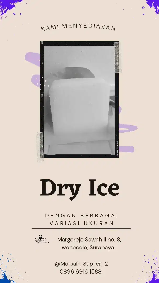 dry ice (es kering) Bangil