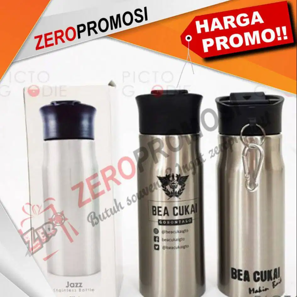 Mizzu Jazz Tumbler Botol Minum Stainless Steel 750 ml Custom