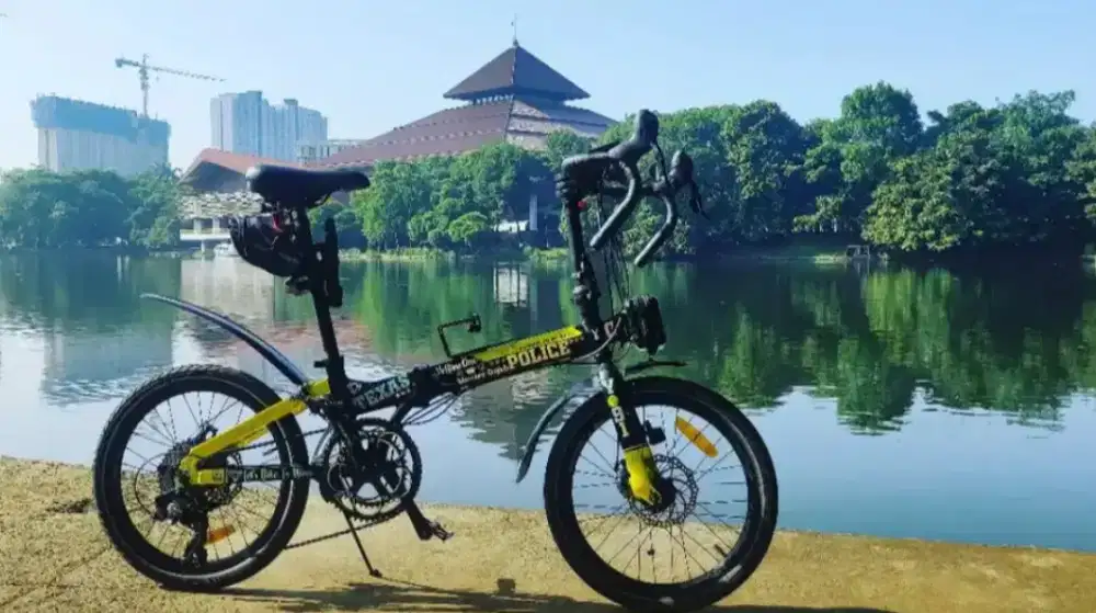 Sepeda lipat Police Texas Btw Dropbar