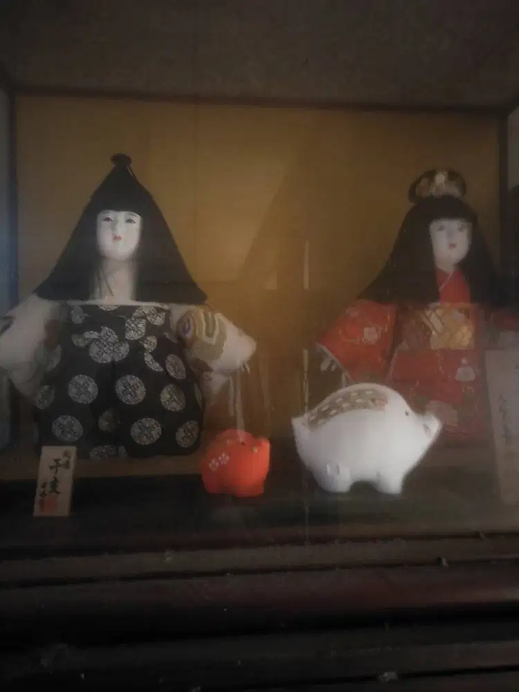 Hiasan Boneka Jepang utk dekorasi ruangan di rumah sangat antik langka