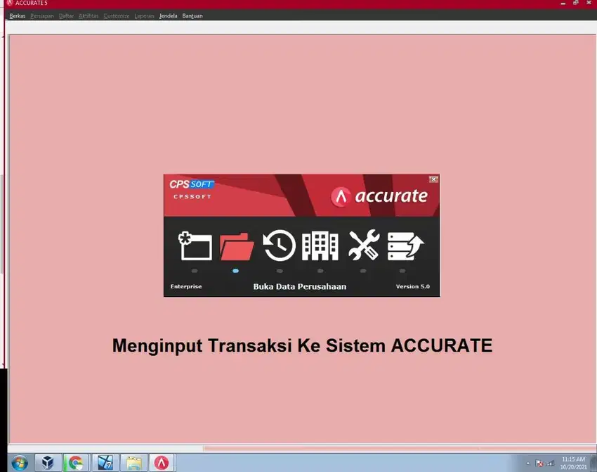 Menginput Transaksi Ke Sistem ACCURATE DESKTOP CLOUD