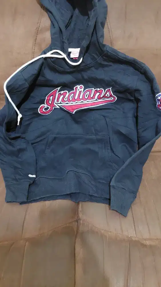 Sweater hoodie jaket softball baseball kasti indians