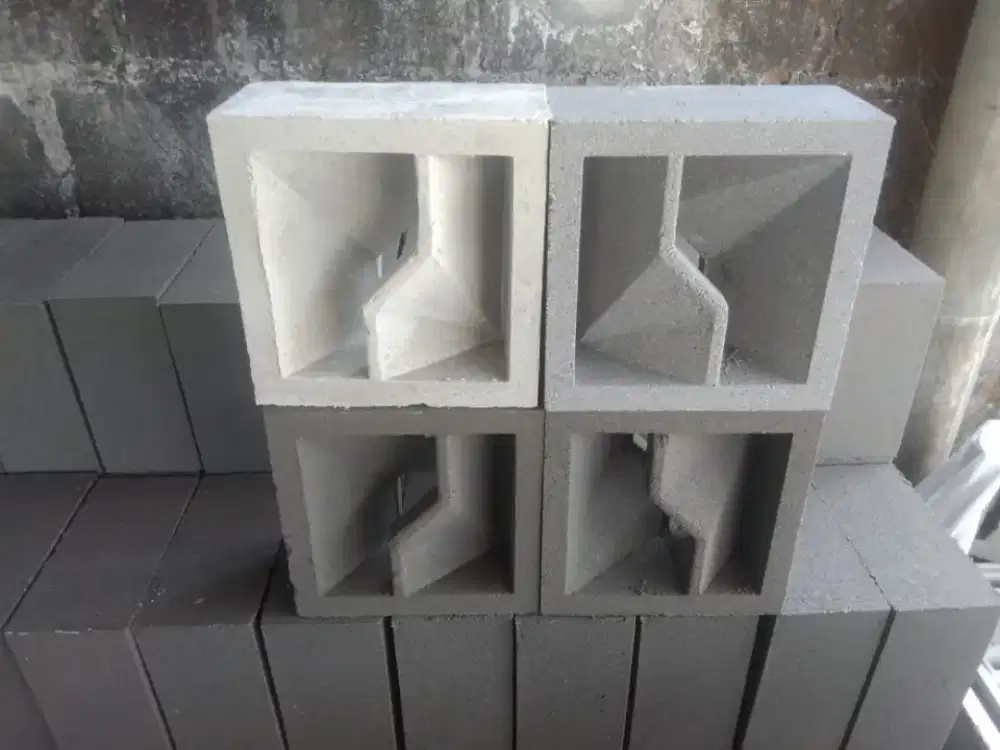 Roster beton - roster teracota - roster putih