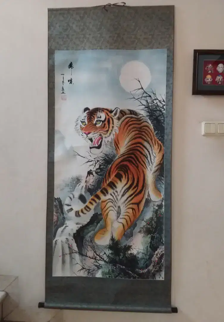 Lukisan 'macan' khas chinese style