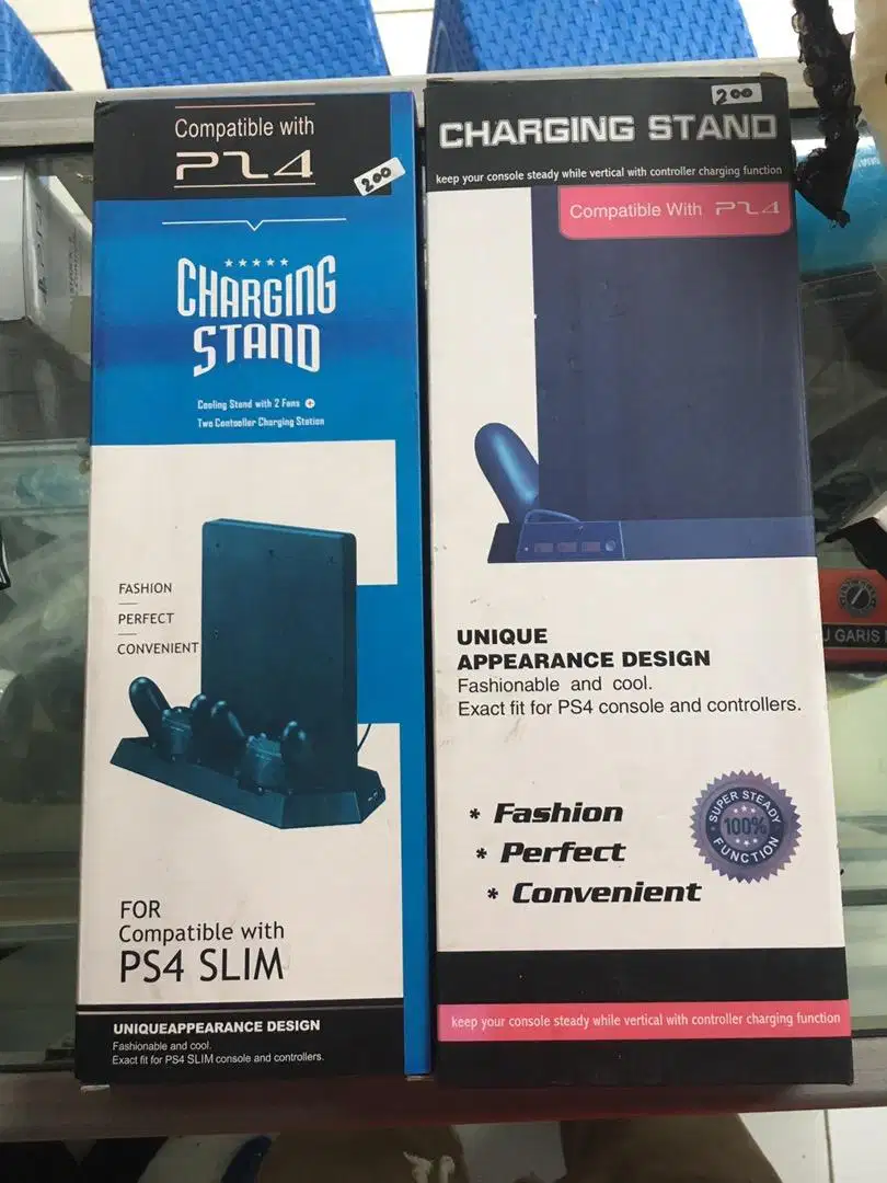 Cooling / kipas ps4 slim dan fat plus docking charger stik ps4