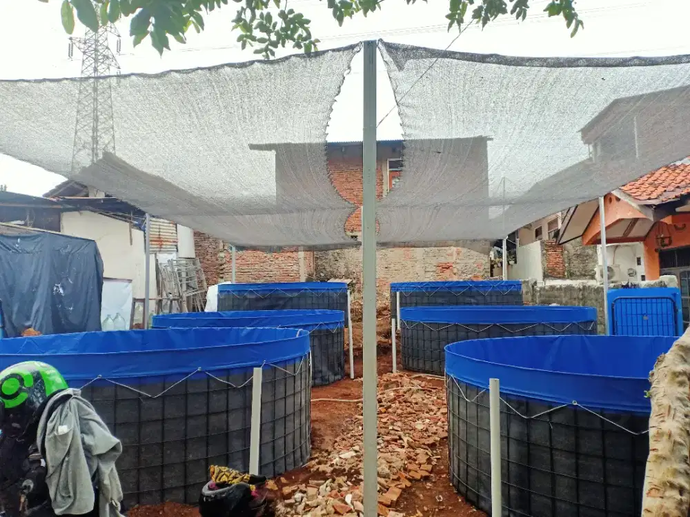 Kolam Terpal Bioflok Bundar Orchid