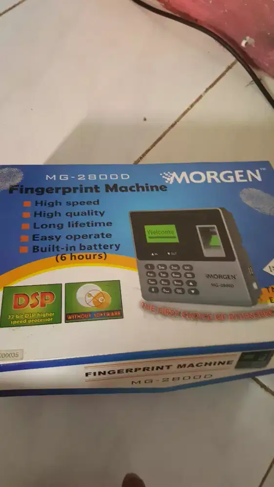 Finger print mesin absen sidik jari morgen