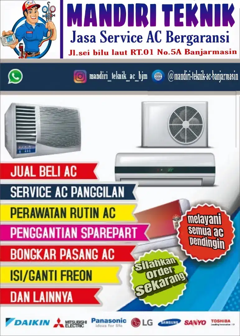 Perawatan AC, Service Dan Perbaikan