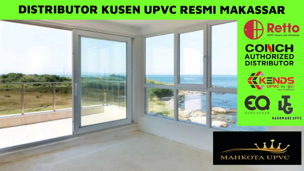 harga kusen upvc merk conch Makassar