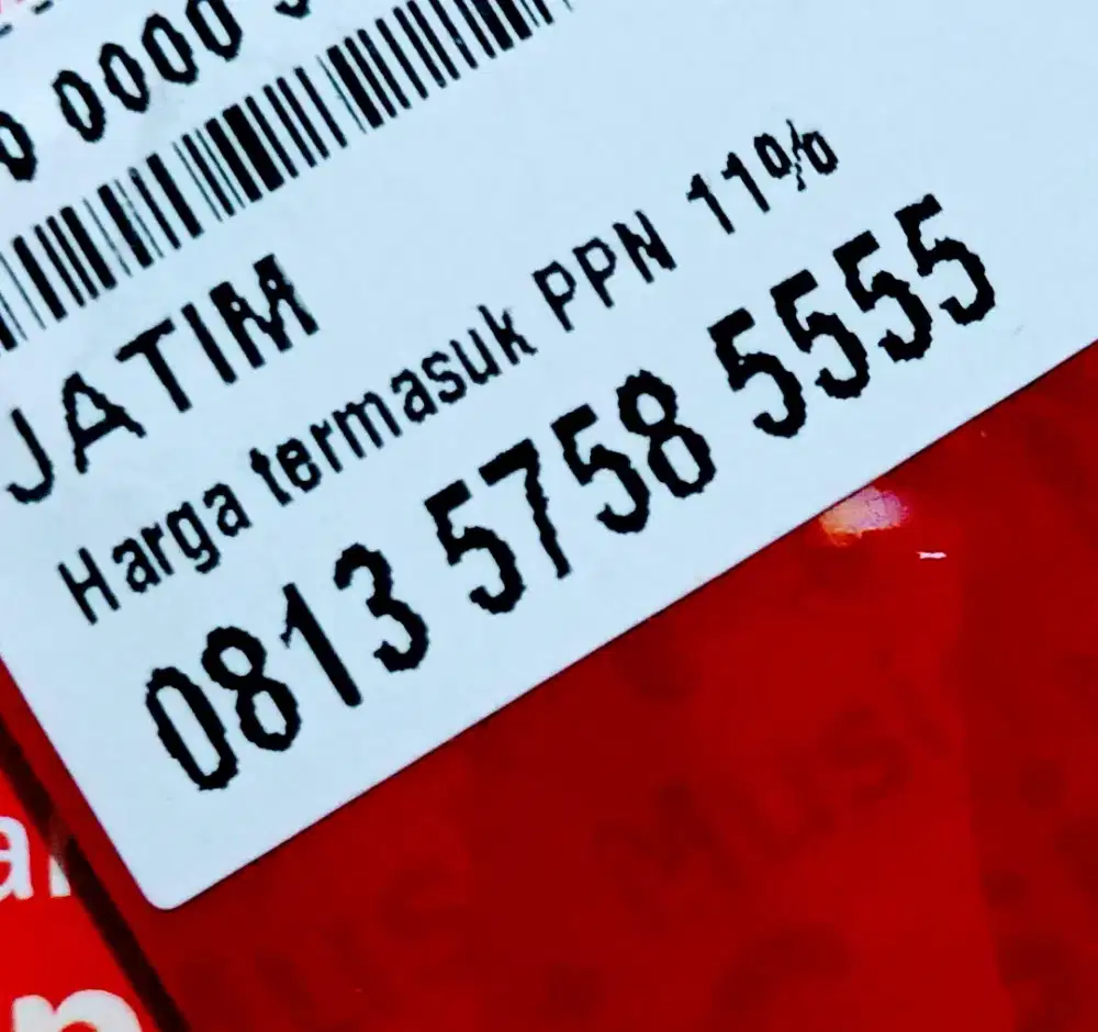 Nomor Cantik Simpati 5758 ekor kwartet 5555