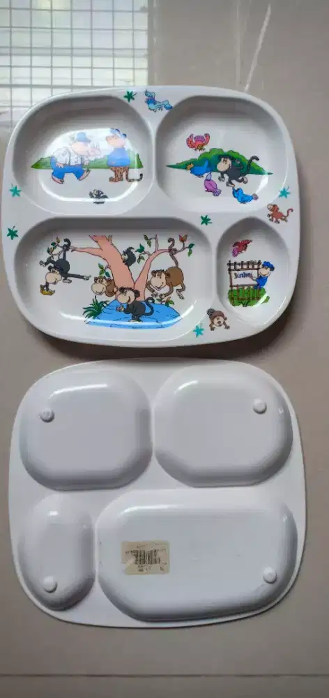 Piring makan sekat balita melamine tebal