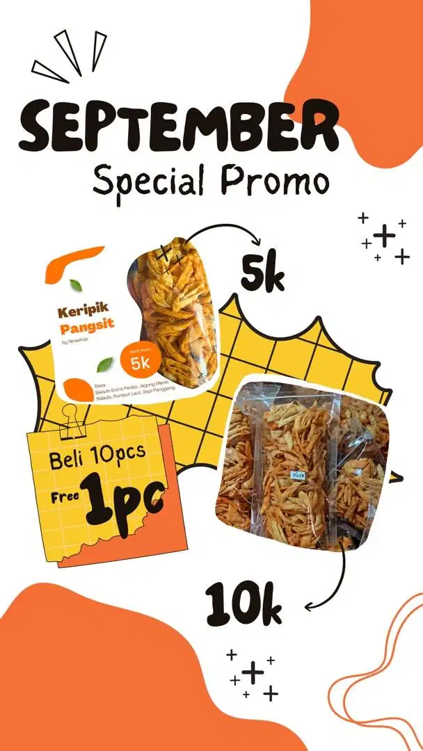 Open Reseller . Keripik Pangsit Rasa 5000 an / Snack Murah