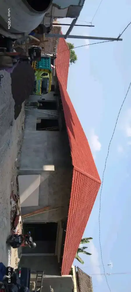 Genteng metal pasir rangka baja ringan