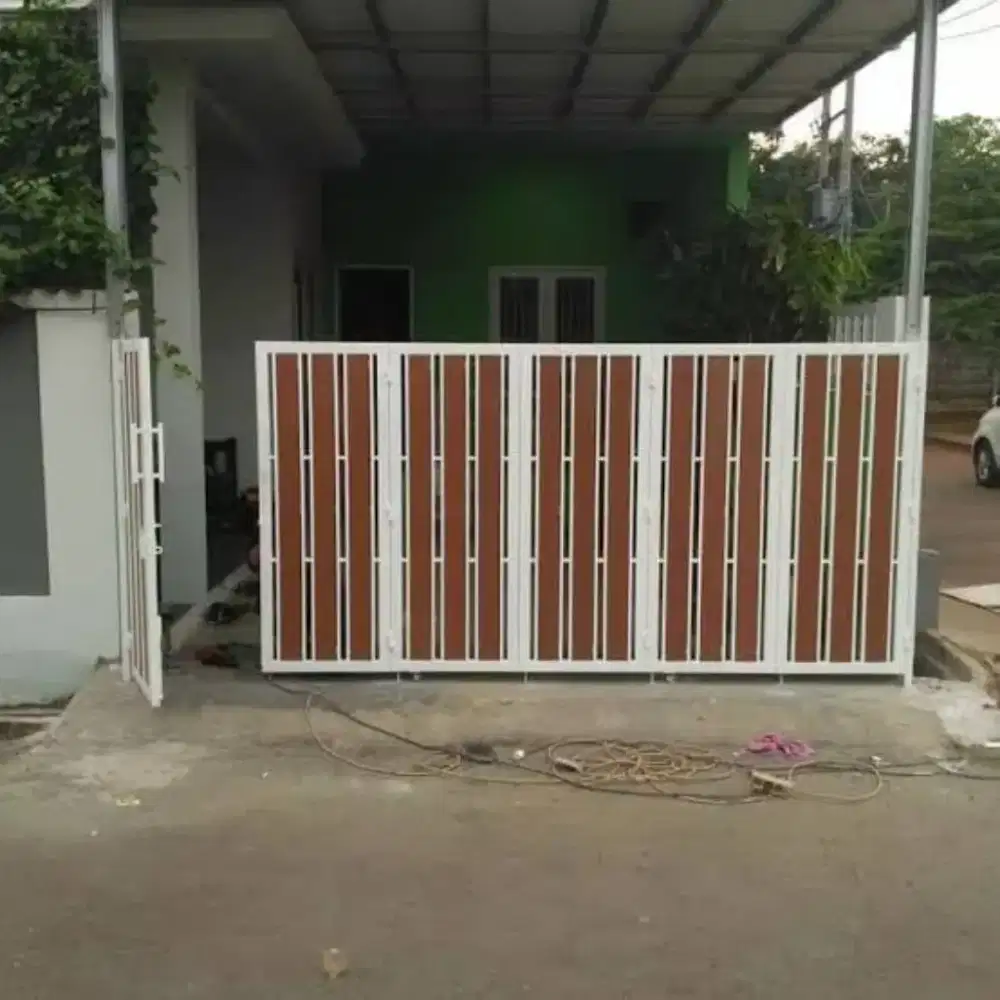 Pintu pagar dorong, pintu pagar lipat, pintu pagar kupu kupu