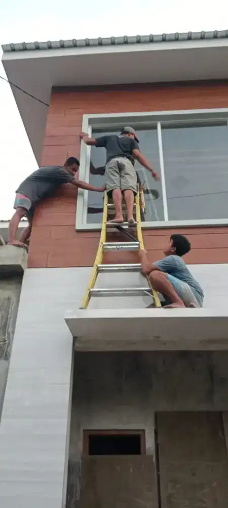 Pintu kaca jendela kusen partisi alminium