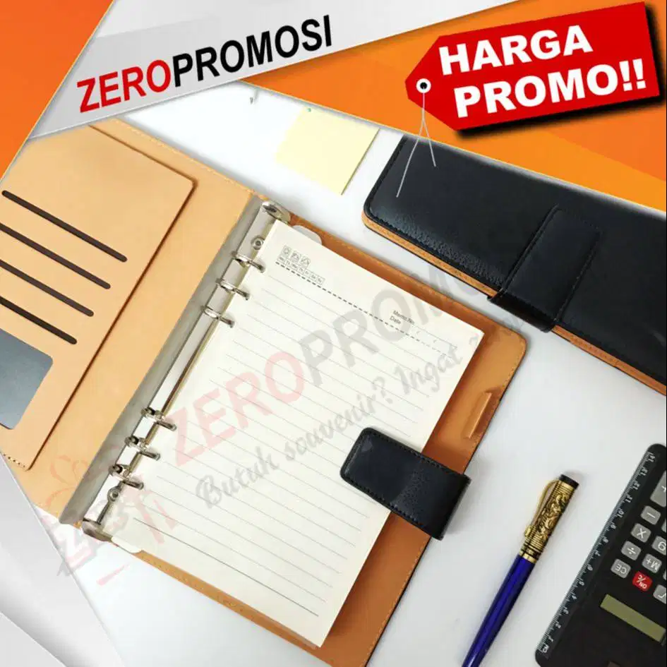 Buku AGenda Kantor Semi Kulit Kode AG-02 Cetak Logo