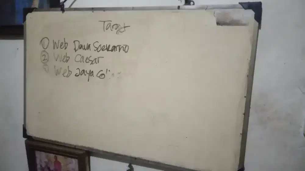 Papan tulis White Board 60x50 cm