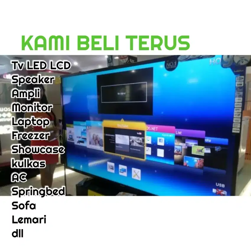 Saya terima TV LED, lcd Plasma, Lcd speaker sekonnya