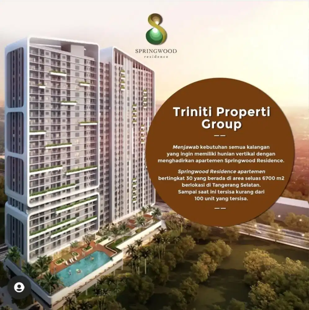 Apartment Springwood Alam Sutera segitiga emas