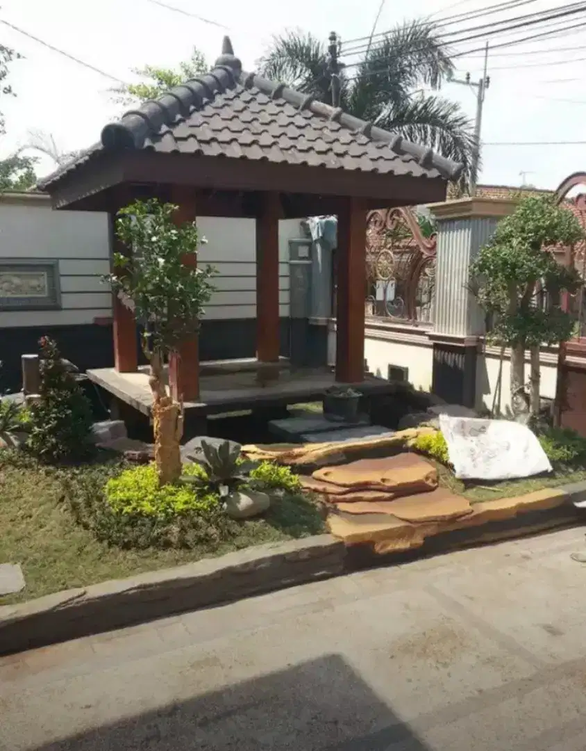 Batu sikat taman kolam ampyangan Surabaya Sidoarjo Gresik