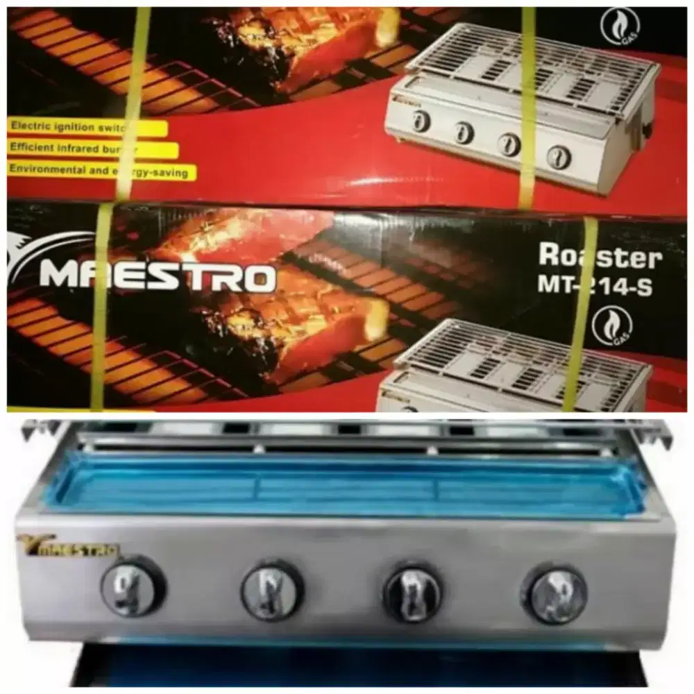 (rumah teknik jogja)mesin roaster 4 tungku,stainless,berkualitas