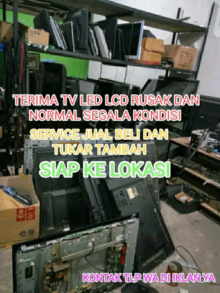 Terima tv led lcd rusak jual beli dsb