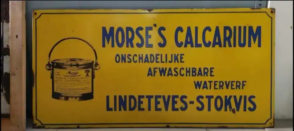 ENAMEL PLAT BESI MORSE'S