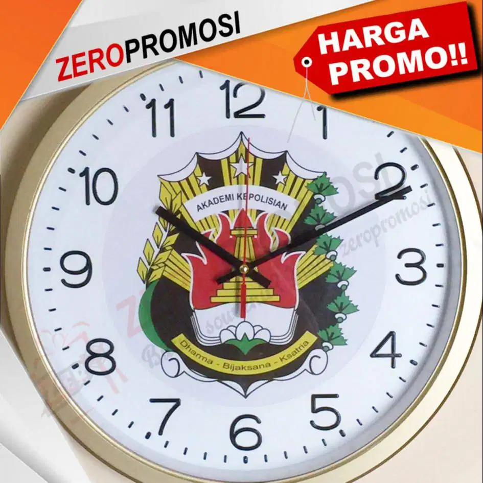 Jual Jam Dinding 3219 A Mewah Diameter 32cm Custom Logo