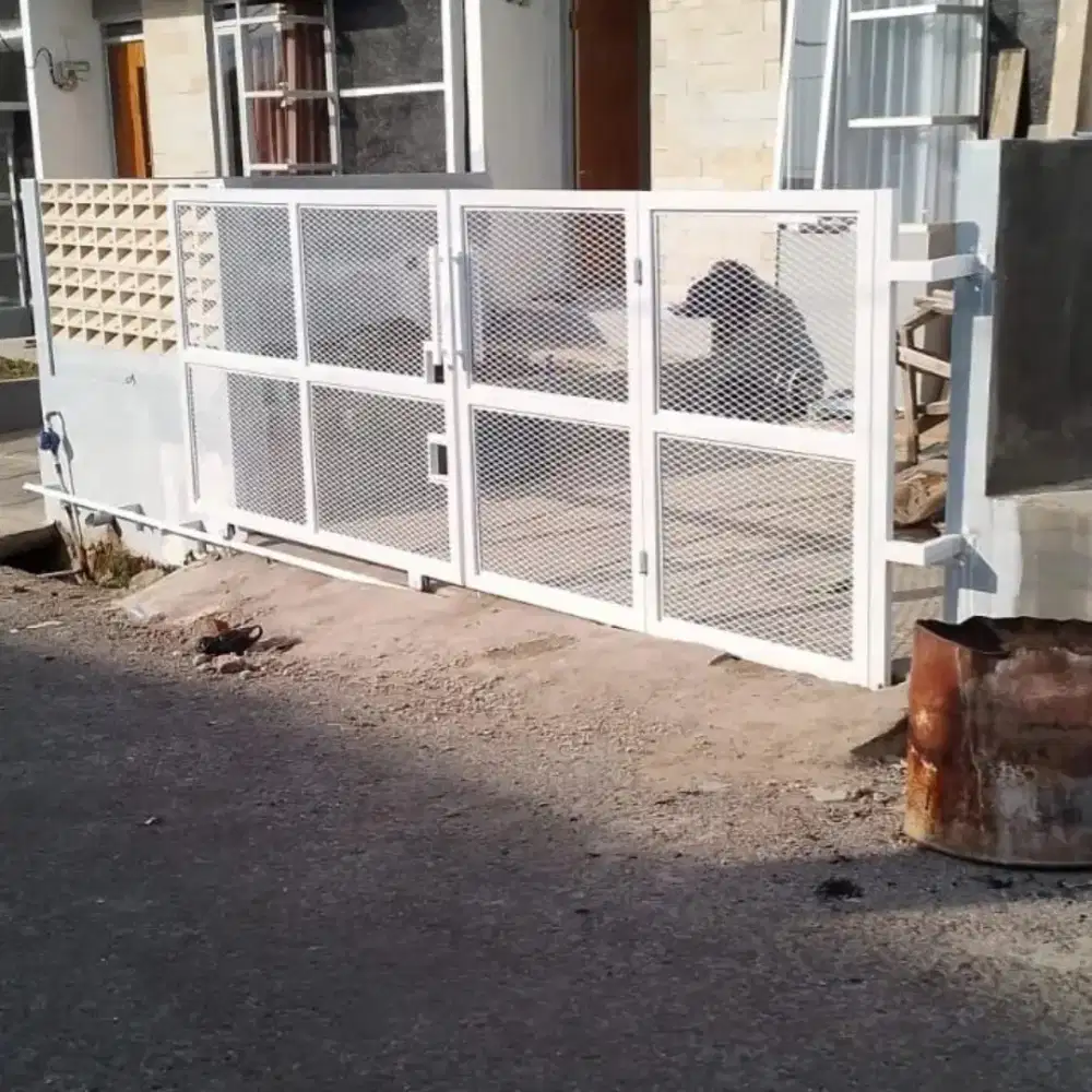 Pagar besi minimalis  Kawat expanded