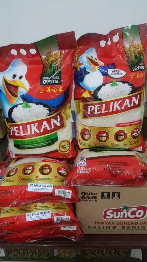 Beras pelikan 5kg