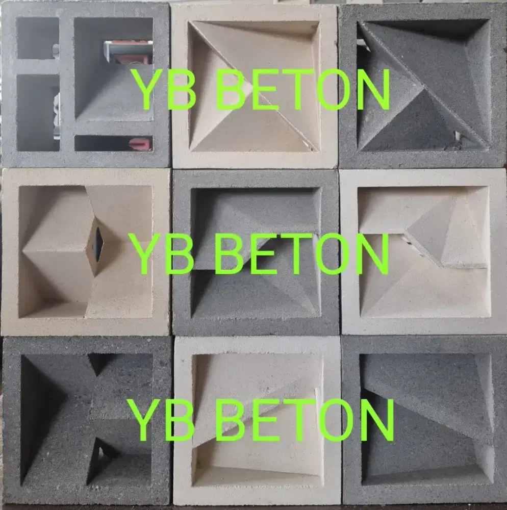 Roster Loster Beton Jalusi Lubang angin minimalis