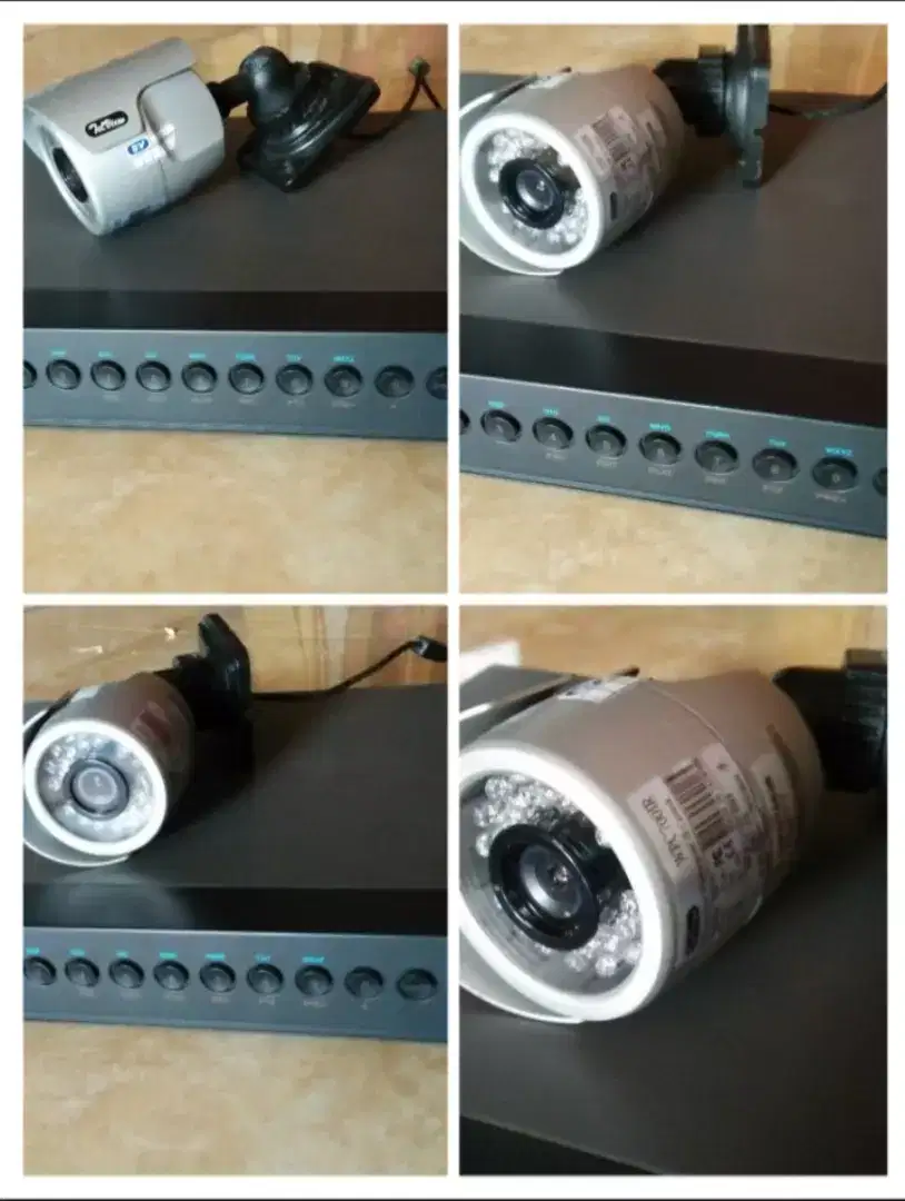 Cctv Tell View 4 chanel 2 Camera outdoor infrared HD 500gb kualitas ok