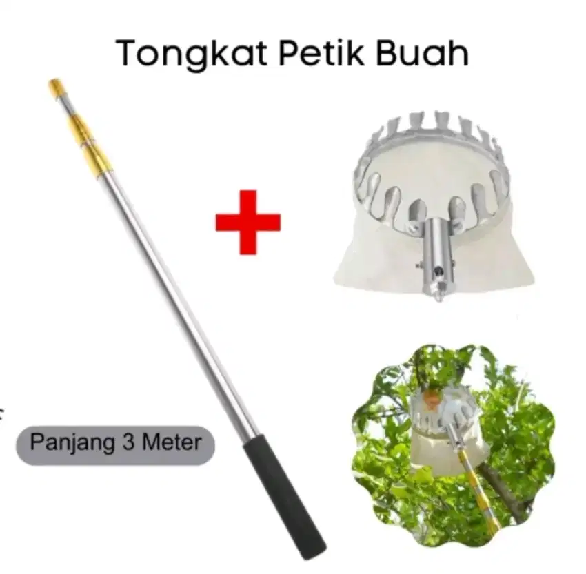 Tongkat Petik Buah Alat bantu Panen Buah dari Pohon