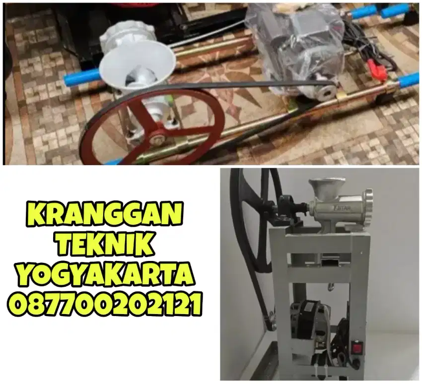 (KRANGGAN TEKNIK)gilingan daging, pelet, kacang, kumbu bakpia, bumbu
