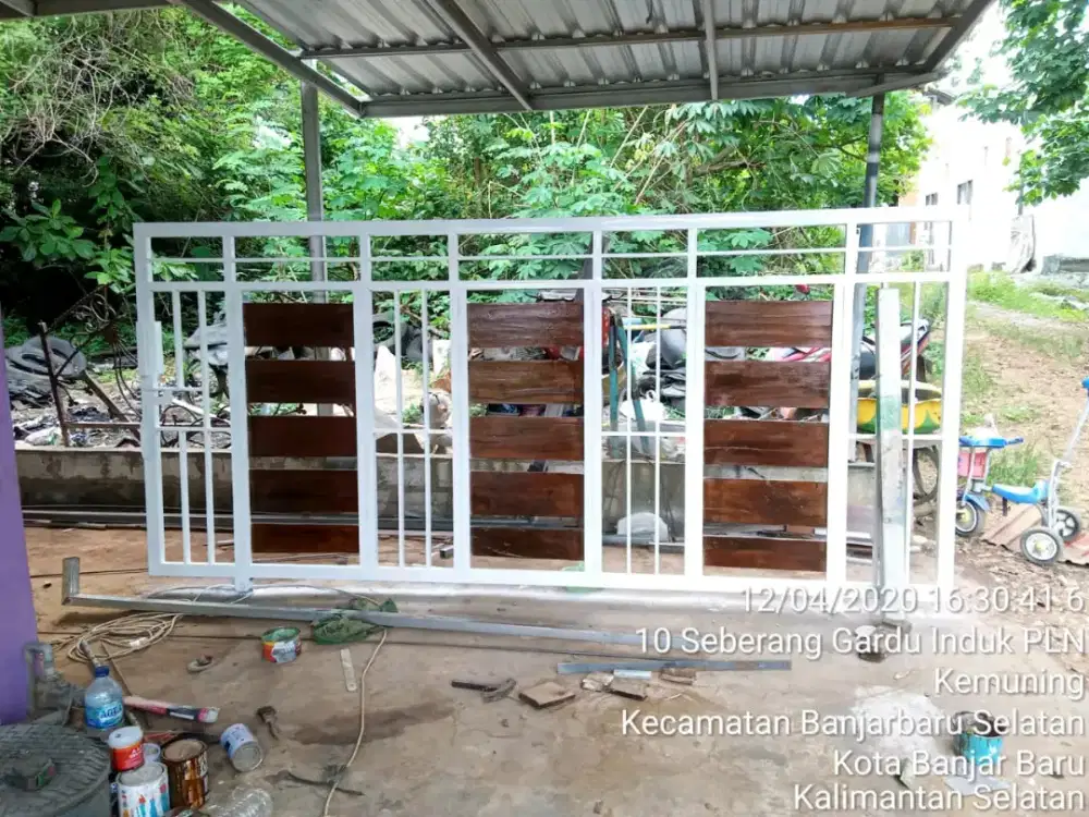 Pagar kombinasi ulin