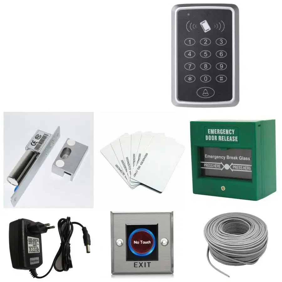 paket door access akses RFID Glass door PLUS Pemasangan