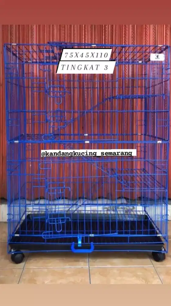 KANDANG KUCING LIPAT TINGKAT 3 SEMARANG