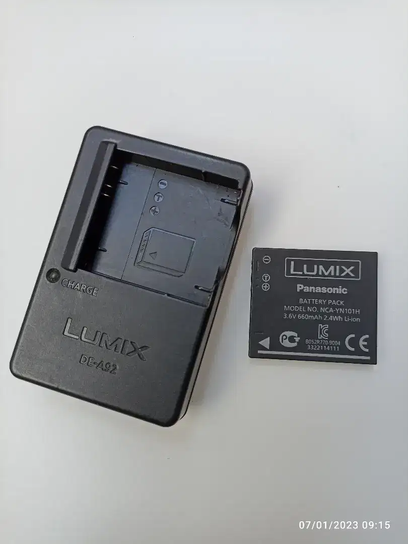 Charger DE-A92 baterai kamera panasonic lumix NCA-YN101H