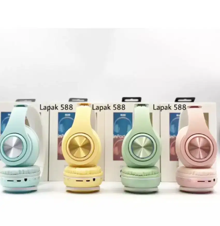 Headphone Bluetooth 5 InPods Boom B39  Wireless Headset Sport Macaron