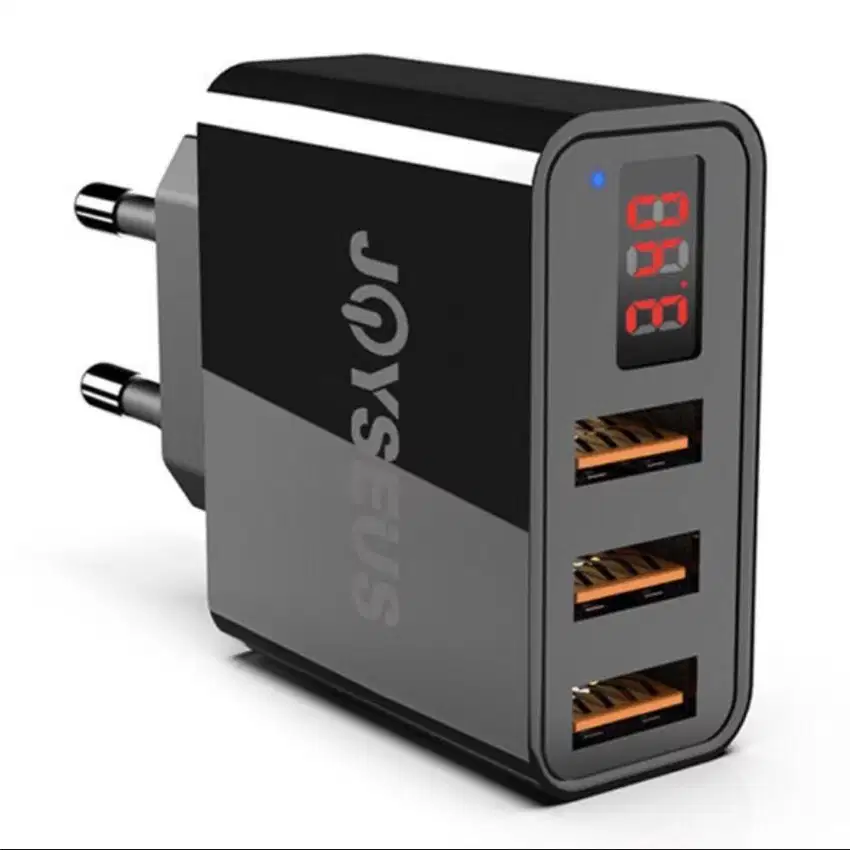 JOYSEUS USB Wall Charger 3 Port 3.4A LED Display Travel Charger