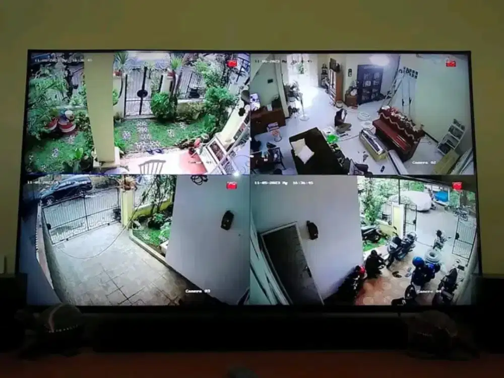 Paket lengkap 4 kamera CCTV 2 megapixel kualitas HD berikut pemasangan