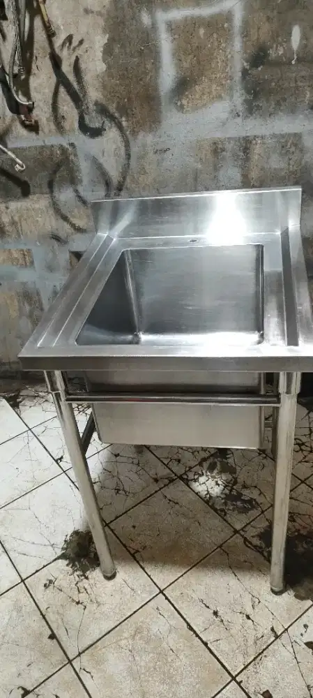 Single sink bekas resto (kitchen equipment)