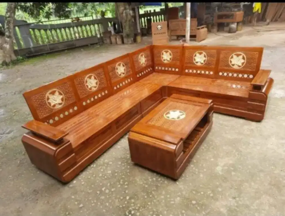 Kursi tamu minimalis jati,kursi tamu sudut,kursi jati solid