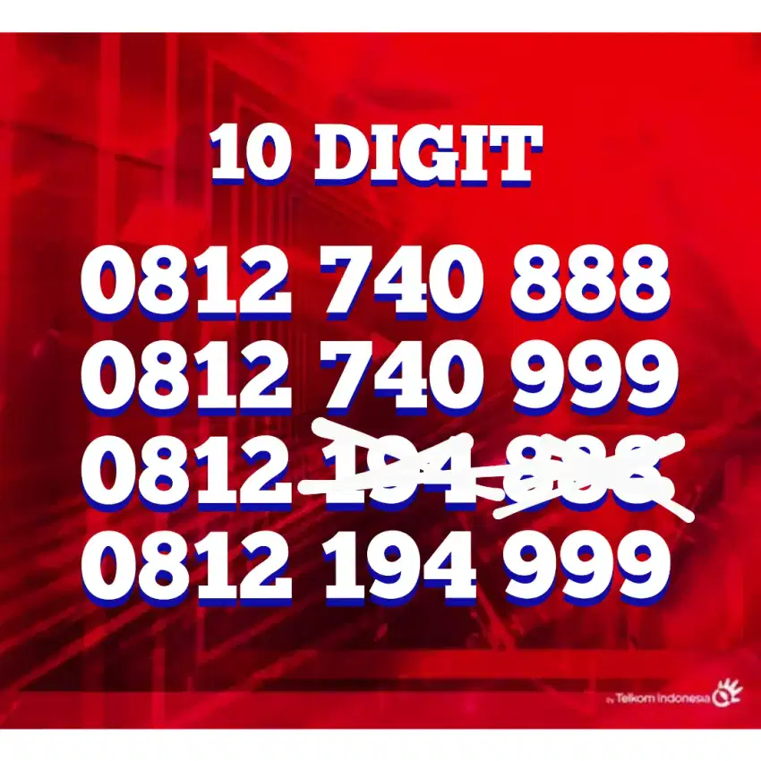 Simpati Cantik 10 digit prabayar 888 999