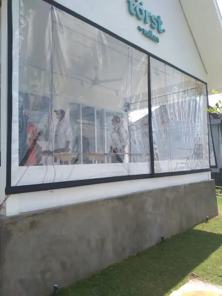 Tirai plastik tebal pvc transparan - Thumbnail 2