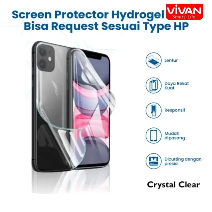 Antigores Hydrogel Samsung Oppo Vivo Realme Xiaomi Infinix Techno dll