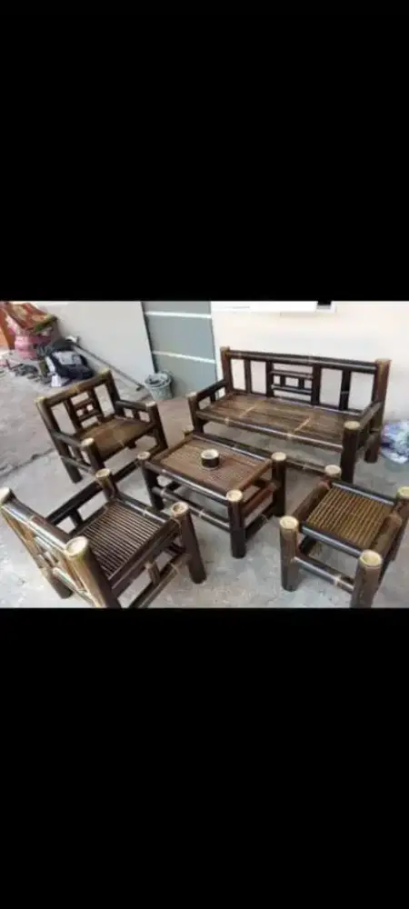 Jual kursi bambu