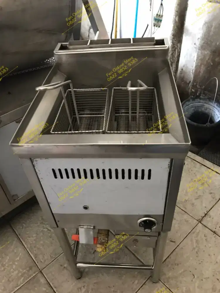 Deep Fryer Gas 22 Liter - Hemat Gas Alat pengorengan Otomatis