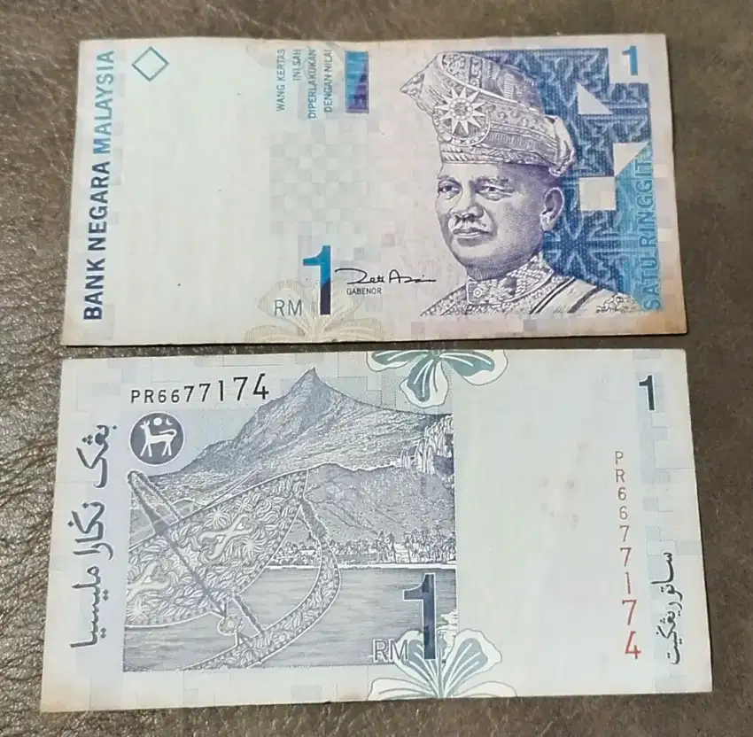 DIJUAL uang kertas Jadul 1 Ringgit Malaysia