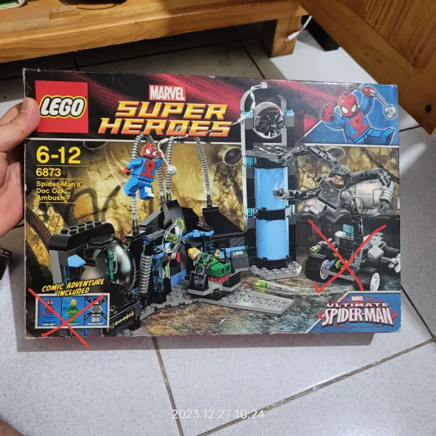 Lego Spiderman, cuma set, tanpa figure, lokasi komplek pelni depok